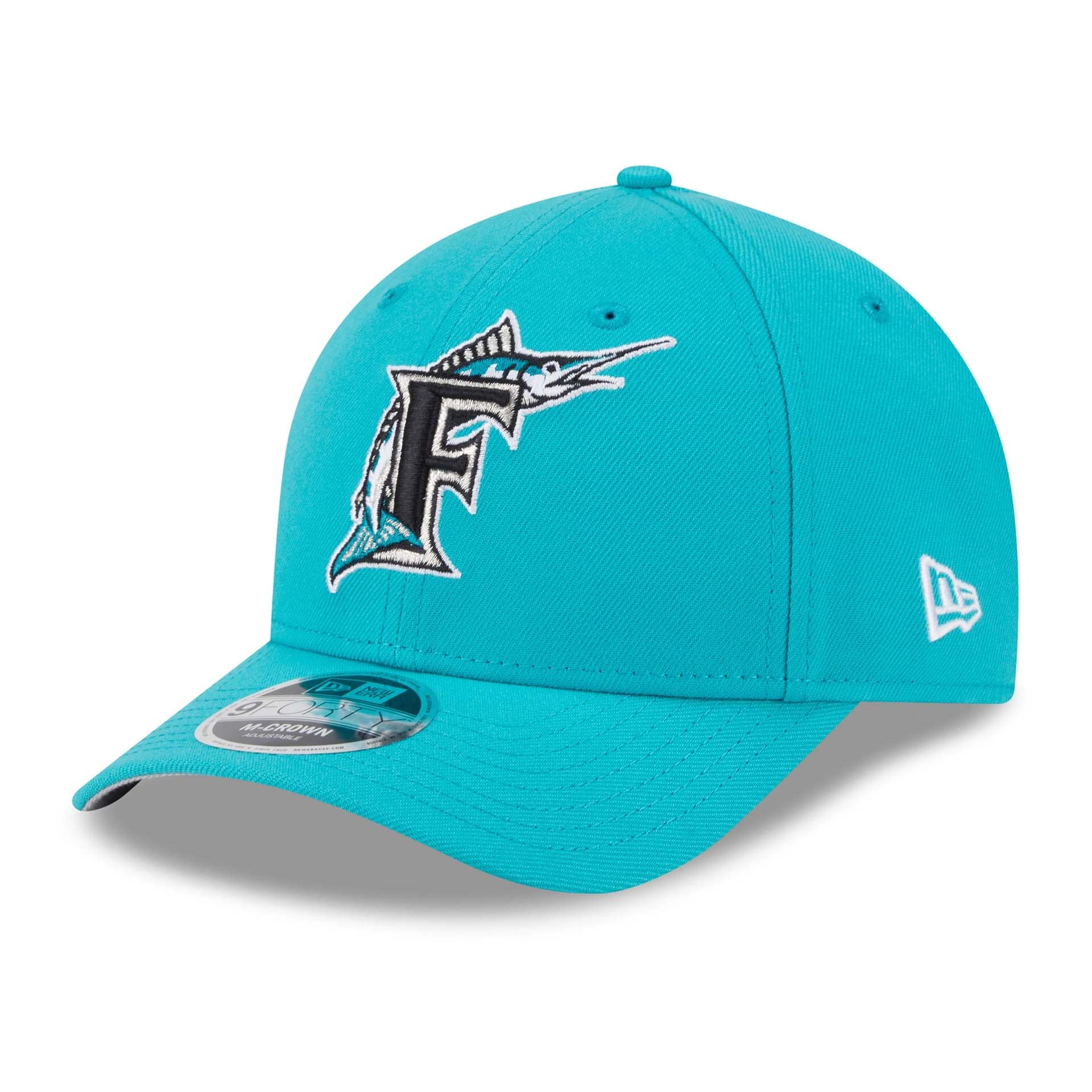 Florida Marlins 1993 Cooperstown Team 9FORTY M-Crown Snapback MLB Cap Teal