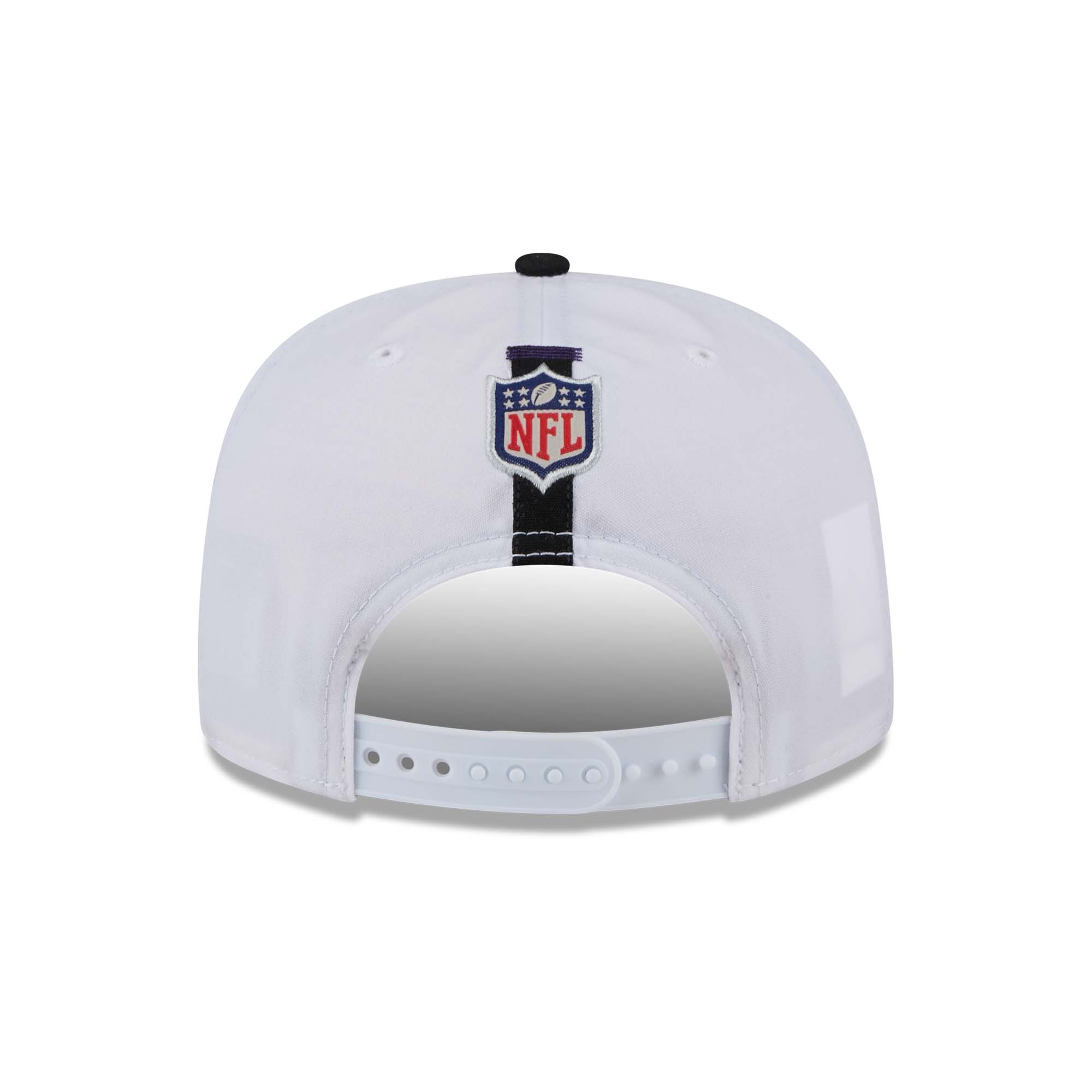 Baltimore Ravens 2024 NFL Training Camp New Era Golfer Snapback Cap White