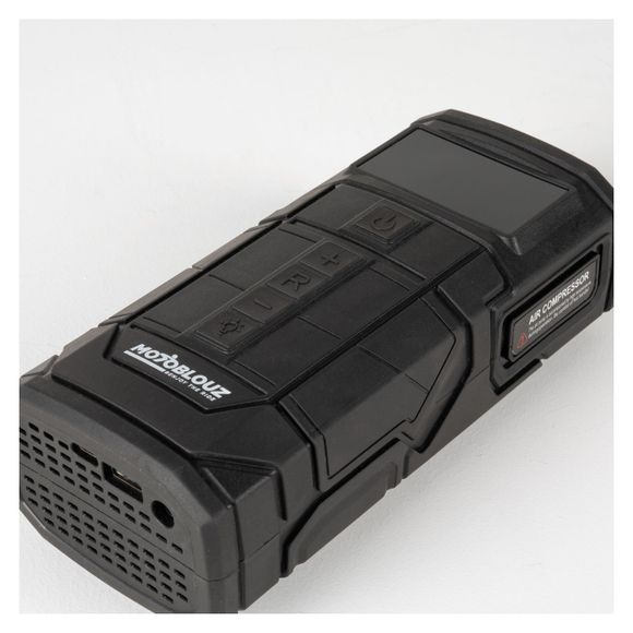 Motoblouz 2 In 1 Battery Booster Starting Aid And Wireless Autonomous Compressor - BlackRef: MB0483