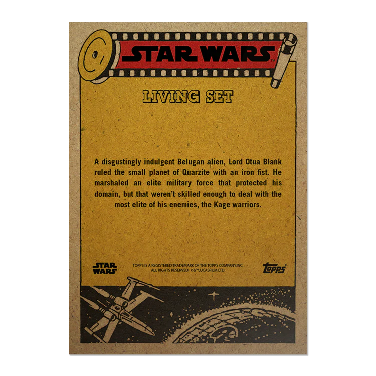 Topps UK - SW Living Set Card #410 - Otua Blank