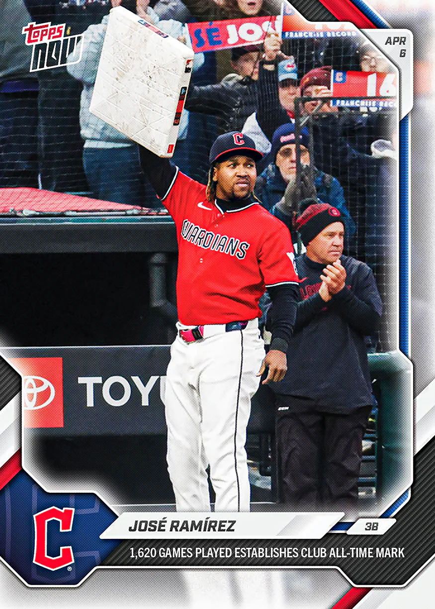 José Ramírez - 2026 MLB Topps NOW® - Card 55 - PR: 3139