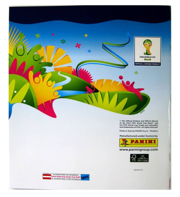 Panini World Cup Brasil 2014 Album Austria