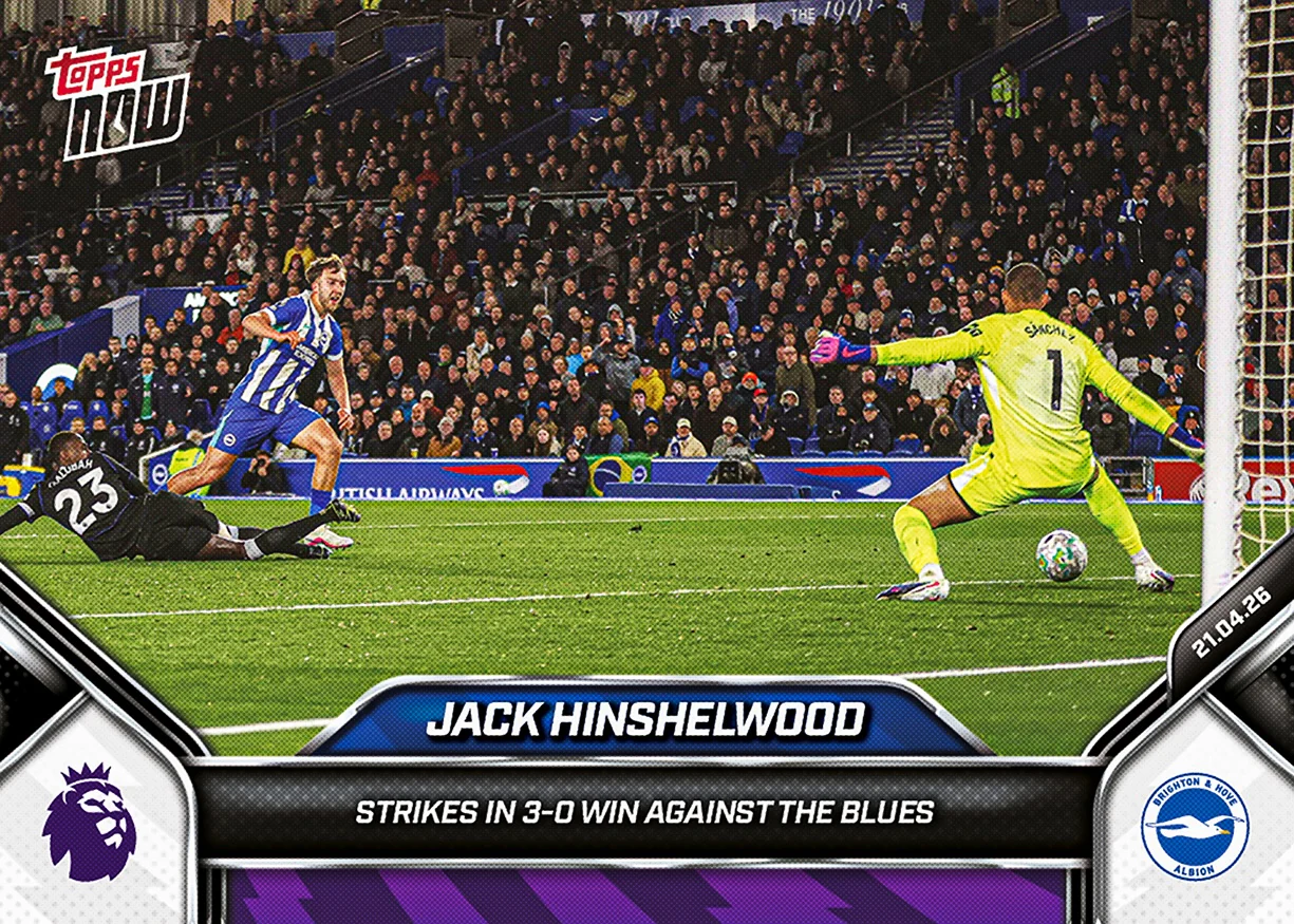 Jack Hinshelwood - 2025-26 Premier League Topps NOW® - Card 179 - PR: 162