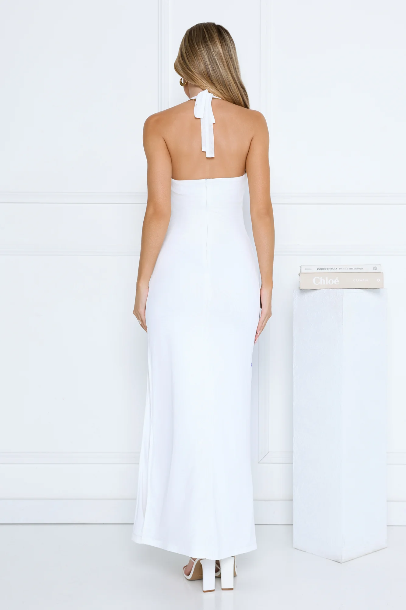 Dear Dahlia Maxi Dress White
