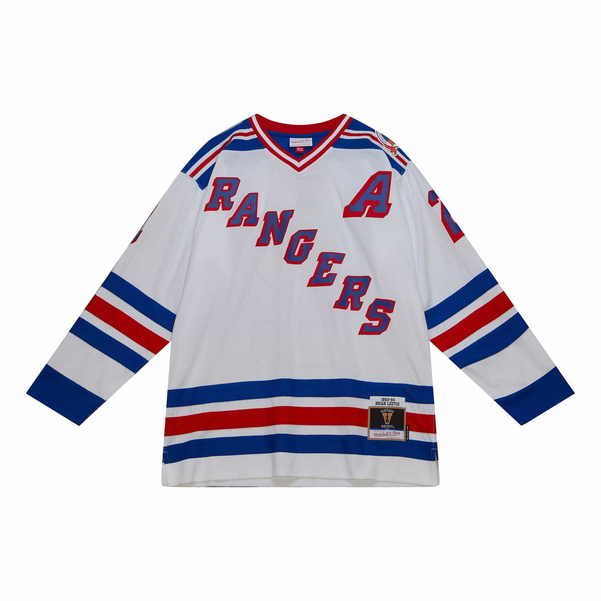 Brian Leetch #2 New York Rangers 1993-94 Mitchell & Ness NHL Jersey White