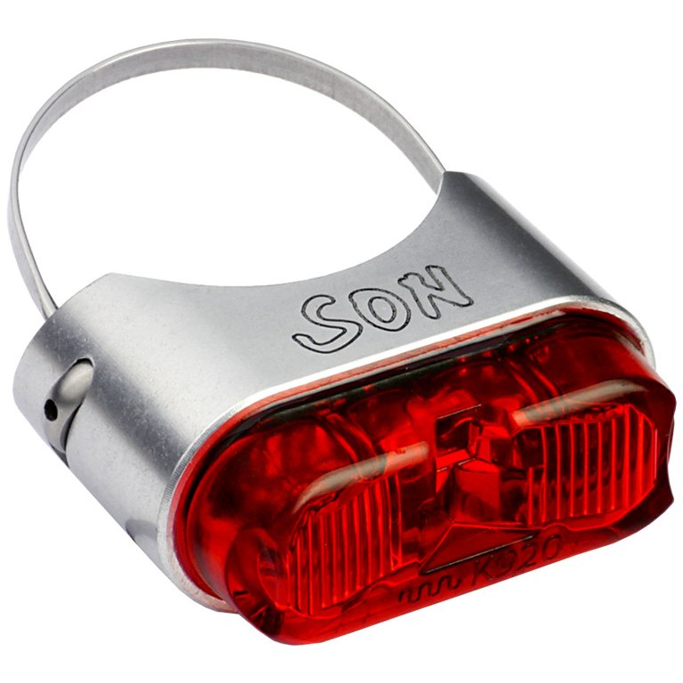 SON Rear Light for Seatposts - silver