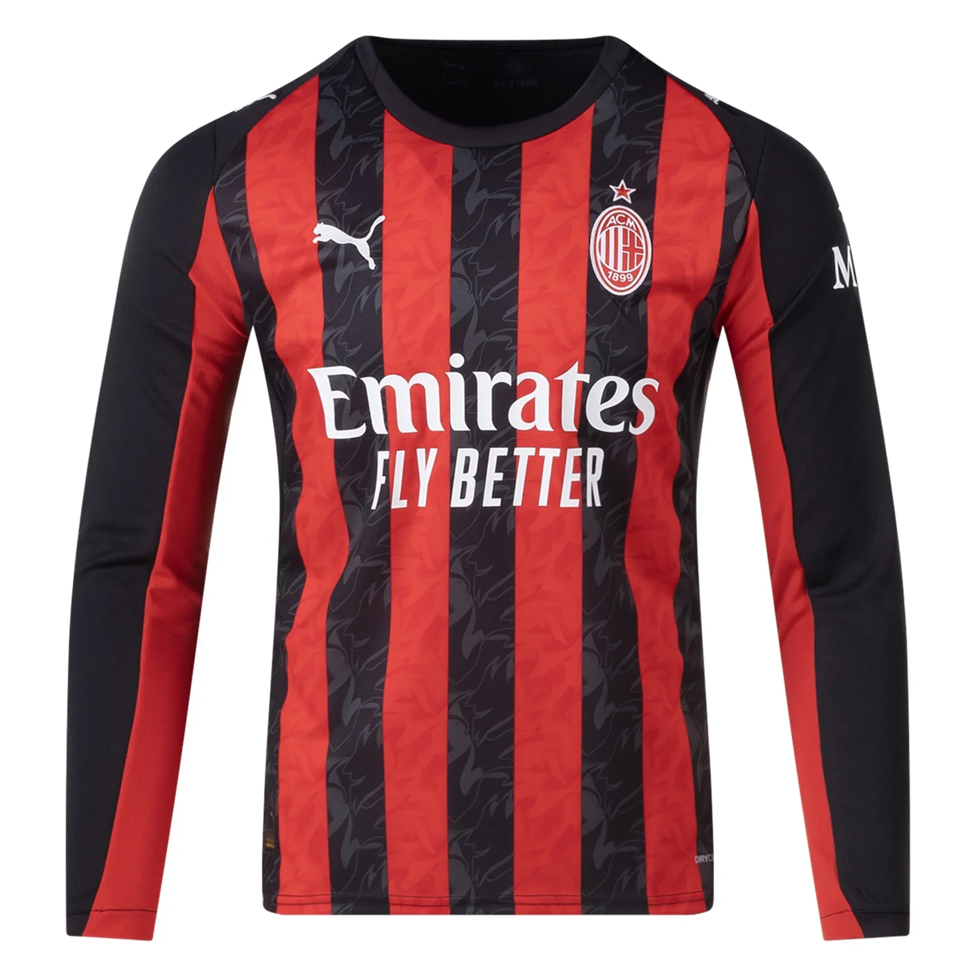 AC Milan Long Sleeve Home Jersey 25/26 (Red/Black)