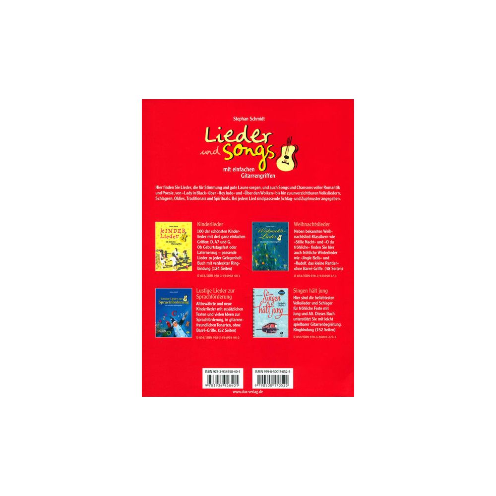 Edition Dux Lieder und Songs – Thomann Ireland