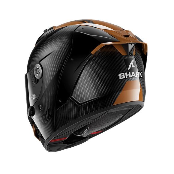 Shark AERON CARBON SKIN Full-Face Helmet - Black / BrownRef: Sh1740-Ccc
