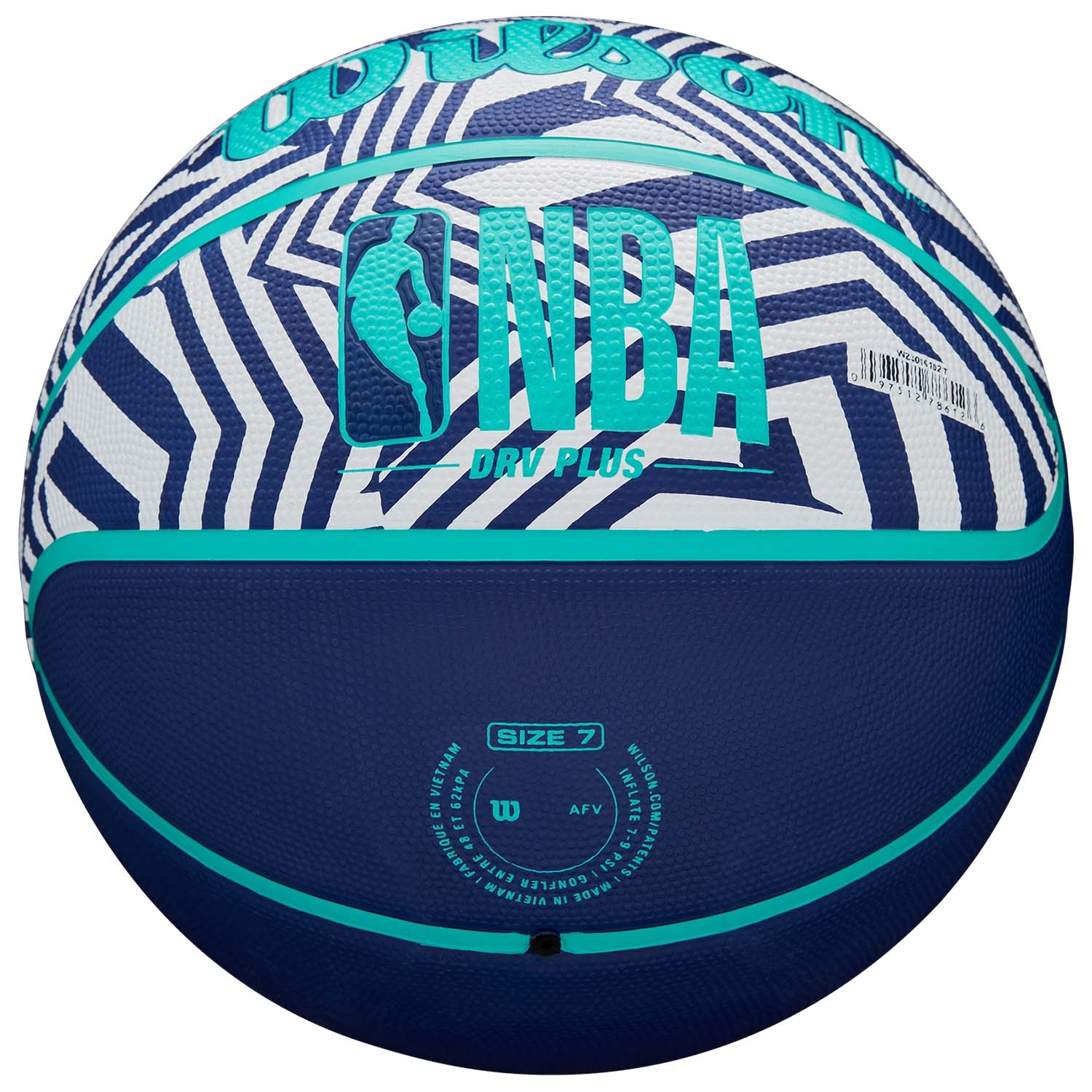 Wilson NBA DRV Plus Dazzle Camo Outdoor Basketball Blau (Size 7)