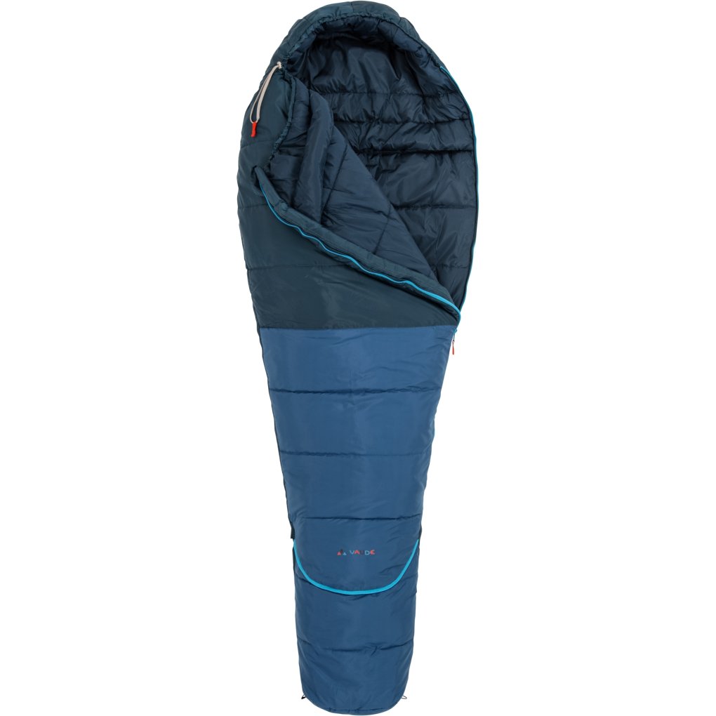 Vaude Kobel Adjust 500 II SYN Youth Sleeping Bag - Zip left - baltic sea