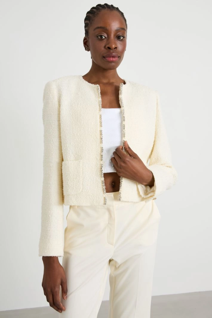 Bouclé jacket - IVORY