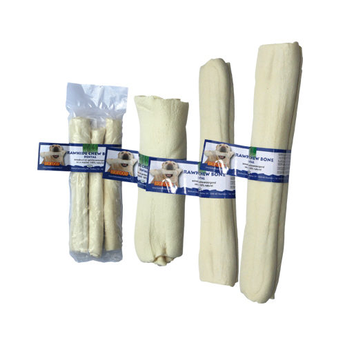 Biofood Chew Bone Rawhide Dental - Roll - Large - 3 x 1 Piece