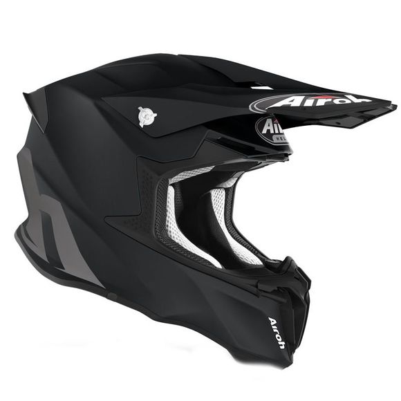 Casque cross Airoh TWIST 2.0 - COLOR - BLACK MATT 2023 - Noir / BlancRef : AR1018