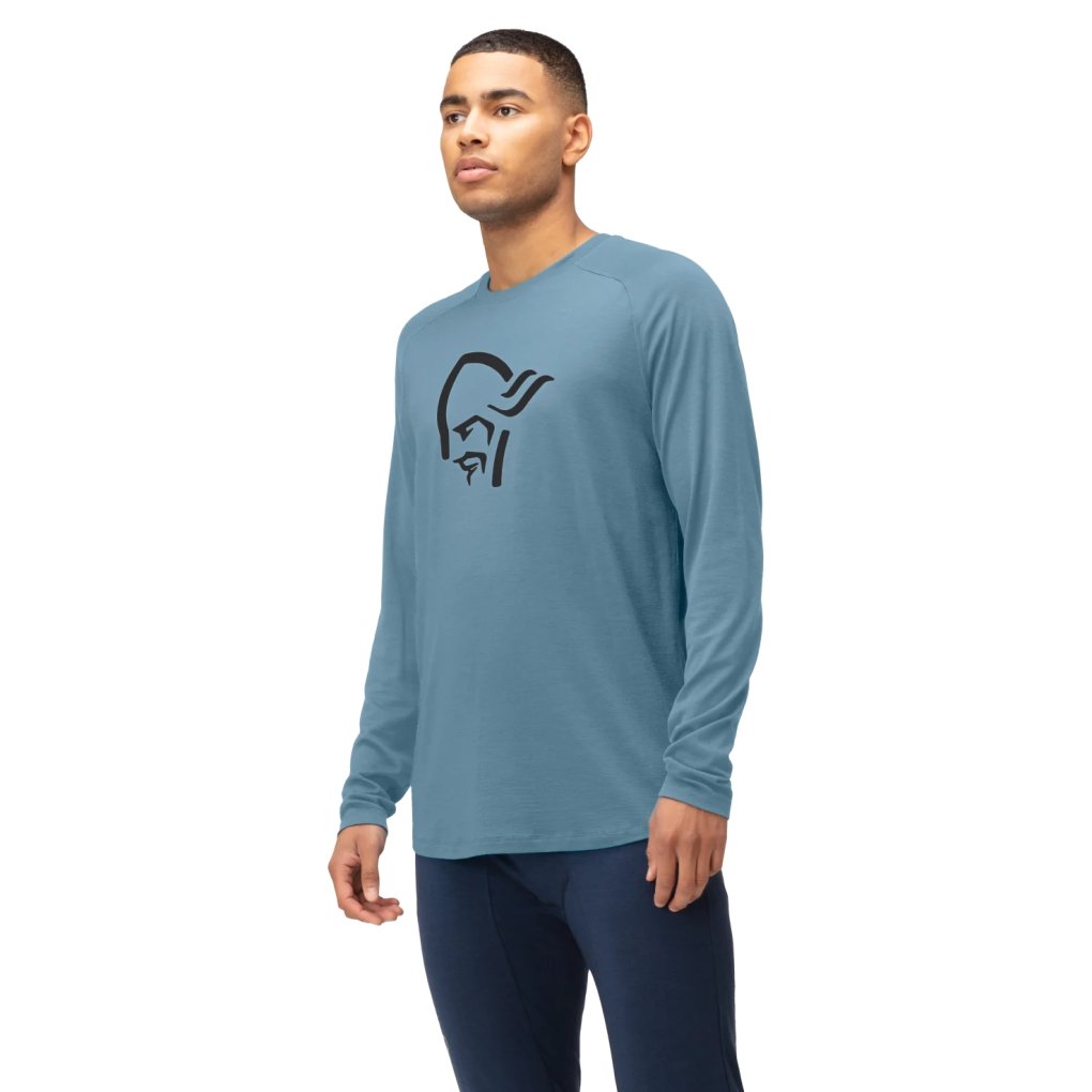 Norrona femund pureUll Long sleeve Base Layer Men - Trooper