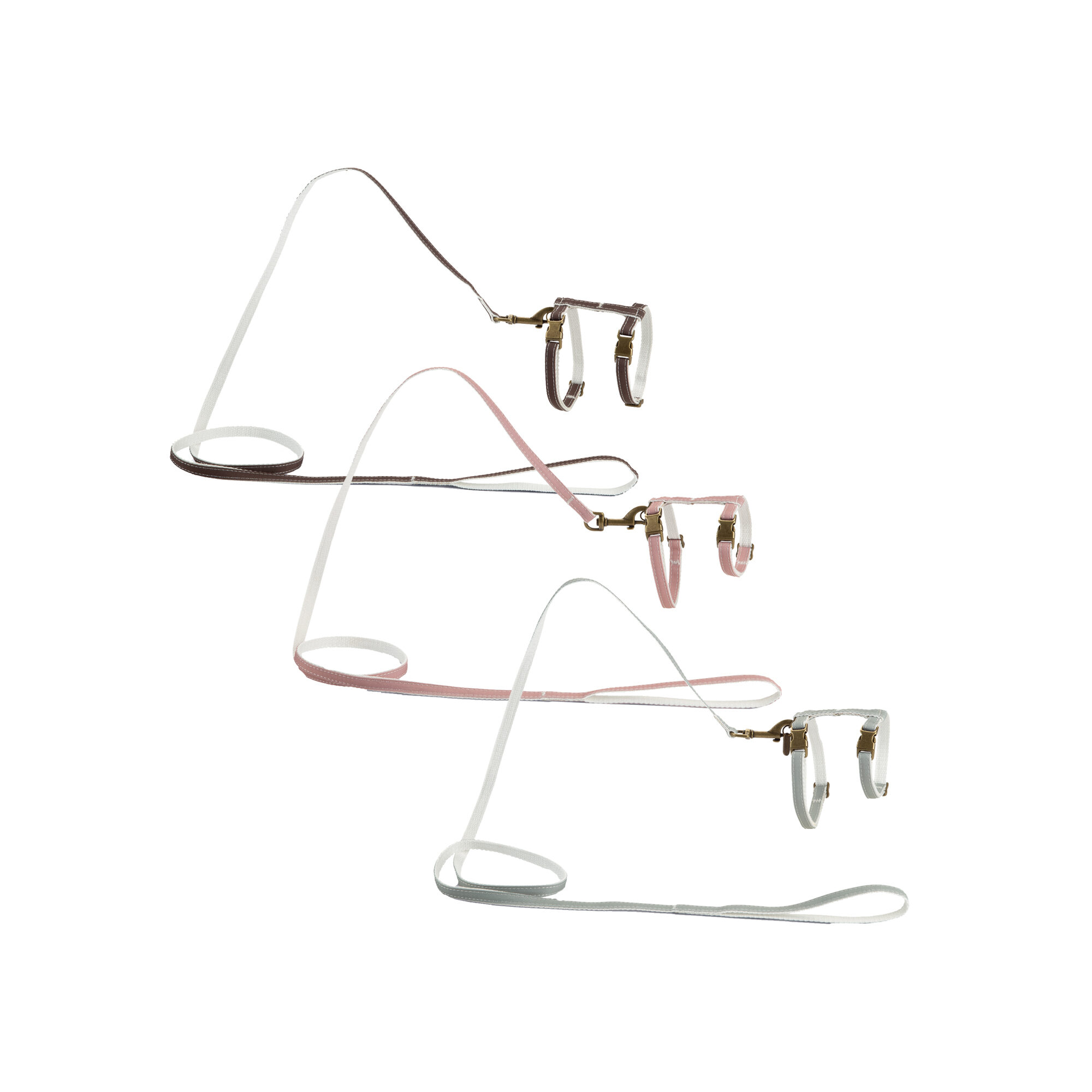 Designed by Lotte Virante Cat Harness - Light Pink - 27 - 45cm x 10mm