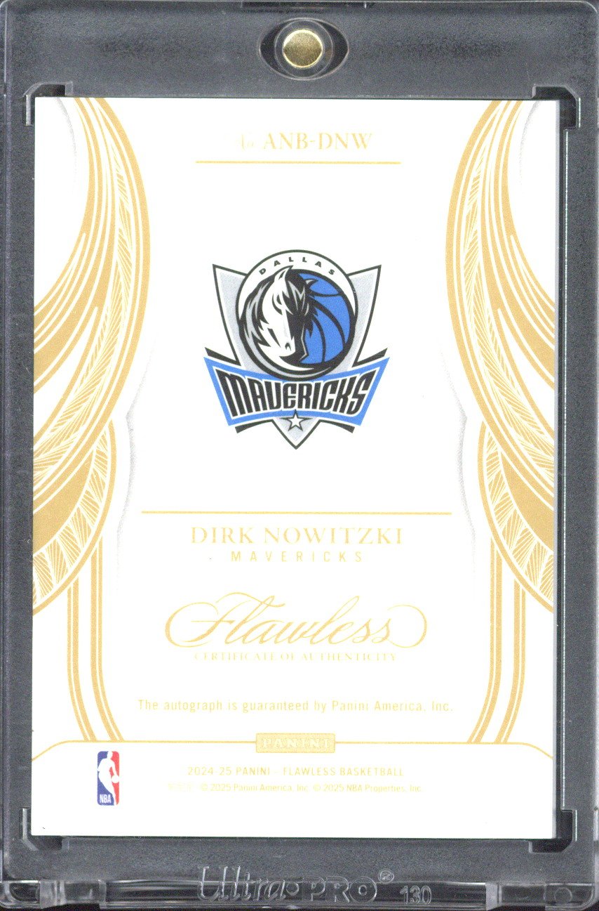 2024-25 Panini Flawless Dirk Nowitzki All-NBA-Ink Autograph /8 #ANB-DNW