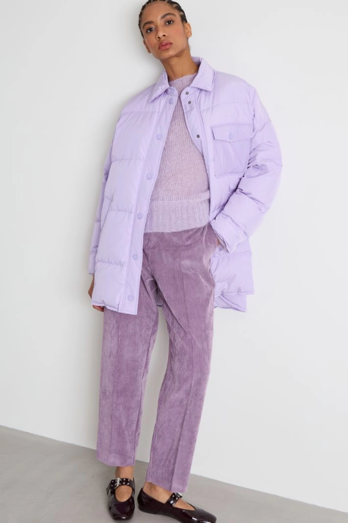 Water-repellent taffeta down jacket - LILAC