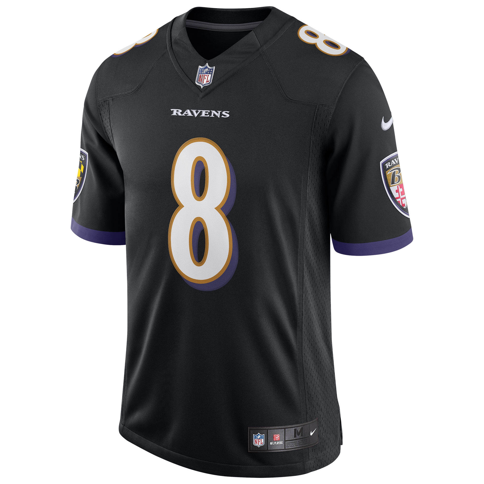 Lamar Jackson #8 Baltimore Ravens Nike Speed Machine Limited NFL Jersey Black