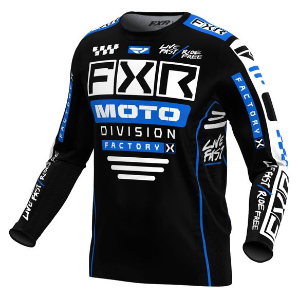 FXR PODIUM GLADIATOR 24 2024 cross jersey - Black / BlueRef: FXR0457