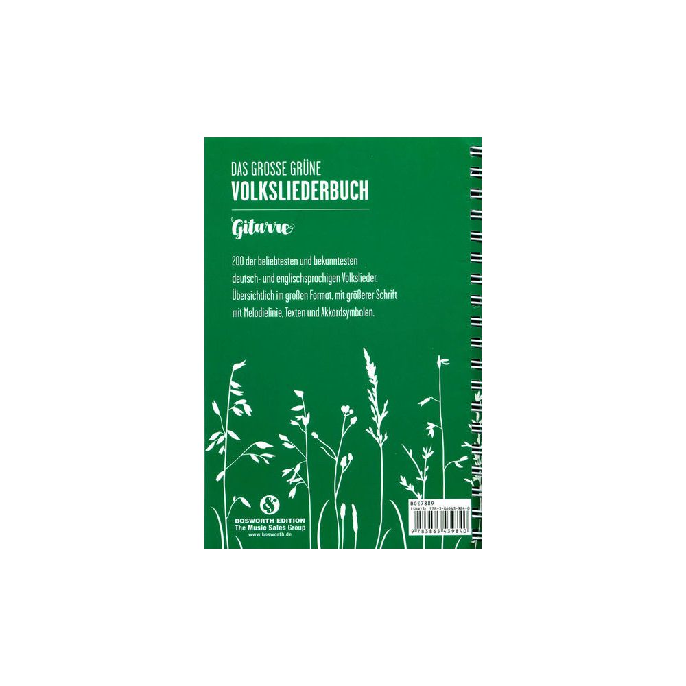 Bosworth Das Volksliederbuch Gitarre – Thomann Ireland