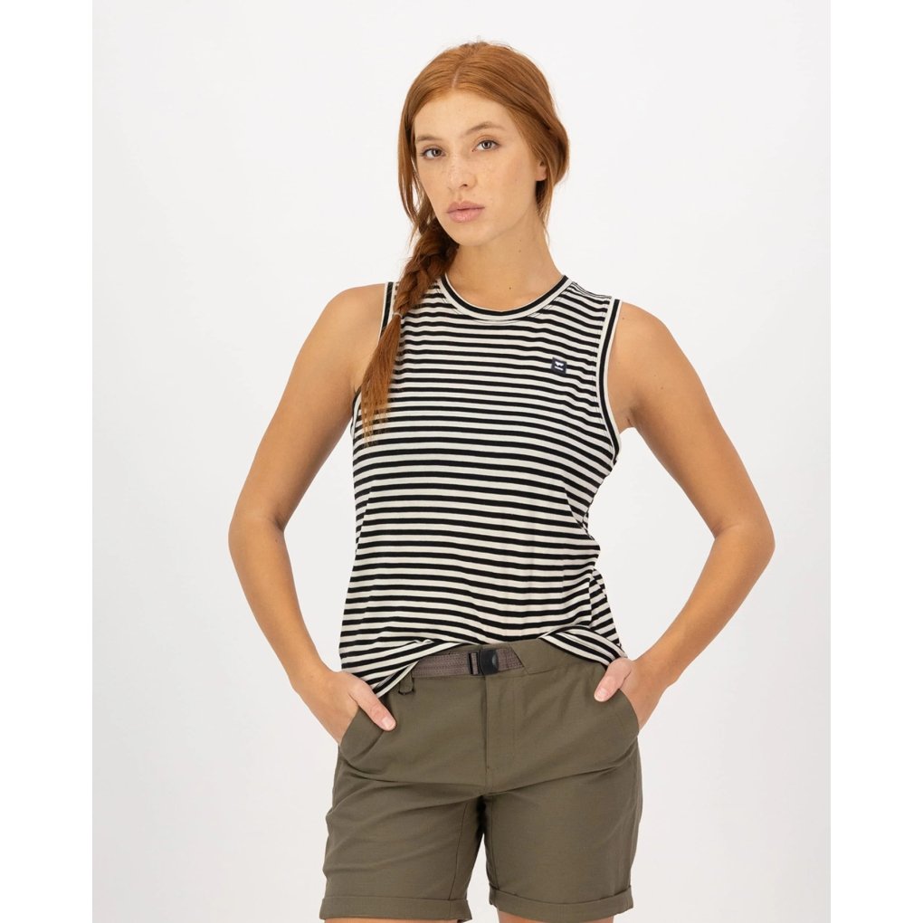 Mons Royale Icon Merino Tank Women - mr stripe