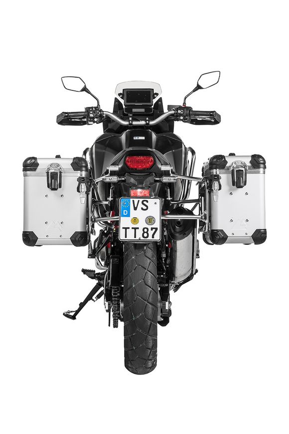 Touratech suitcase Complete kit ZEGA Evo 38/45 - Gray support included - Gray anodizedRef: Trt01125A / 01-403-6836-0