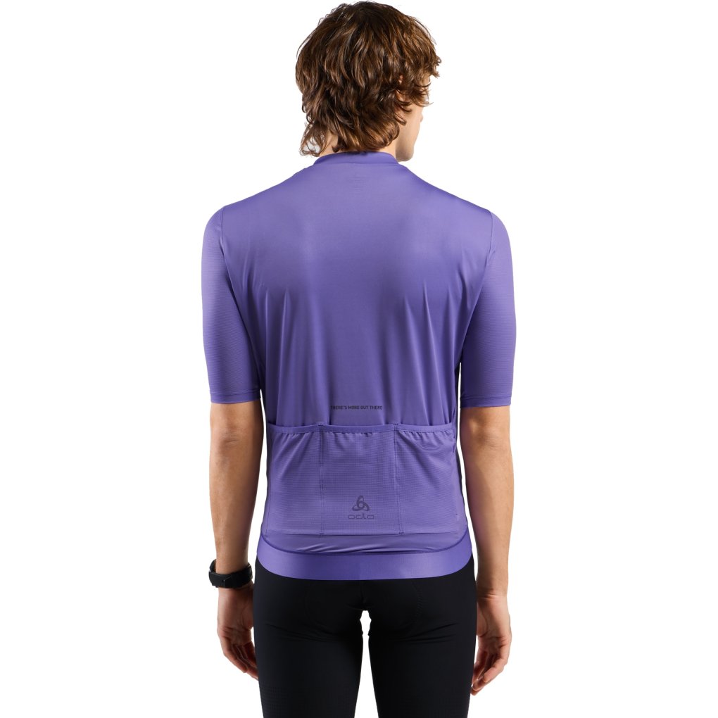 Odlo Zeroweight Pro Chill-Tec Full-Zip Cycling Jersey Men - afterparty