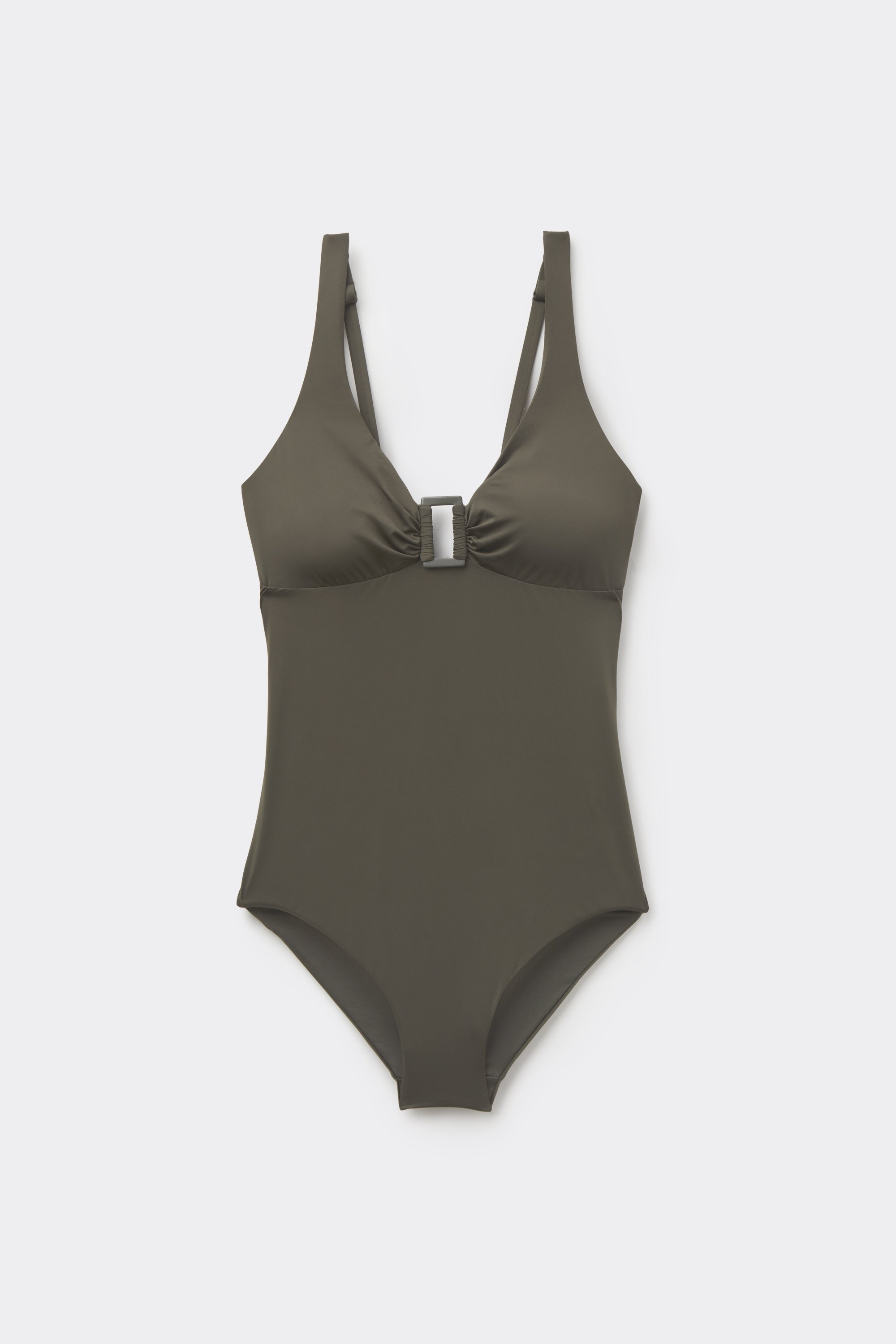 Timeless Look Camo Green One-Piece Triangle Swimsuit