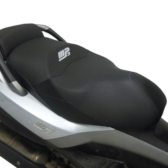 Shad comfort saddle Black white stitching Grey blueRef: Shv0M2320