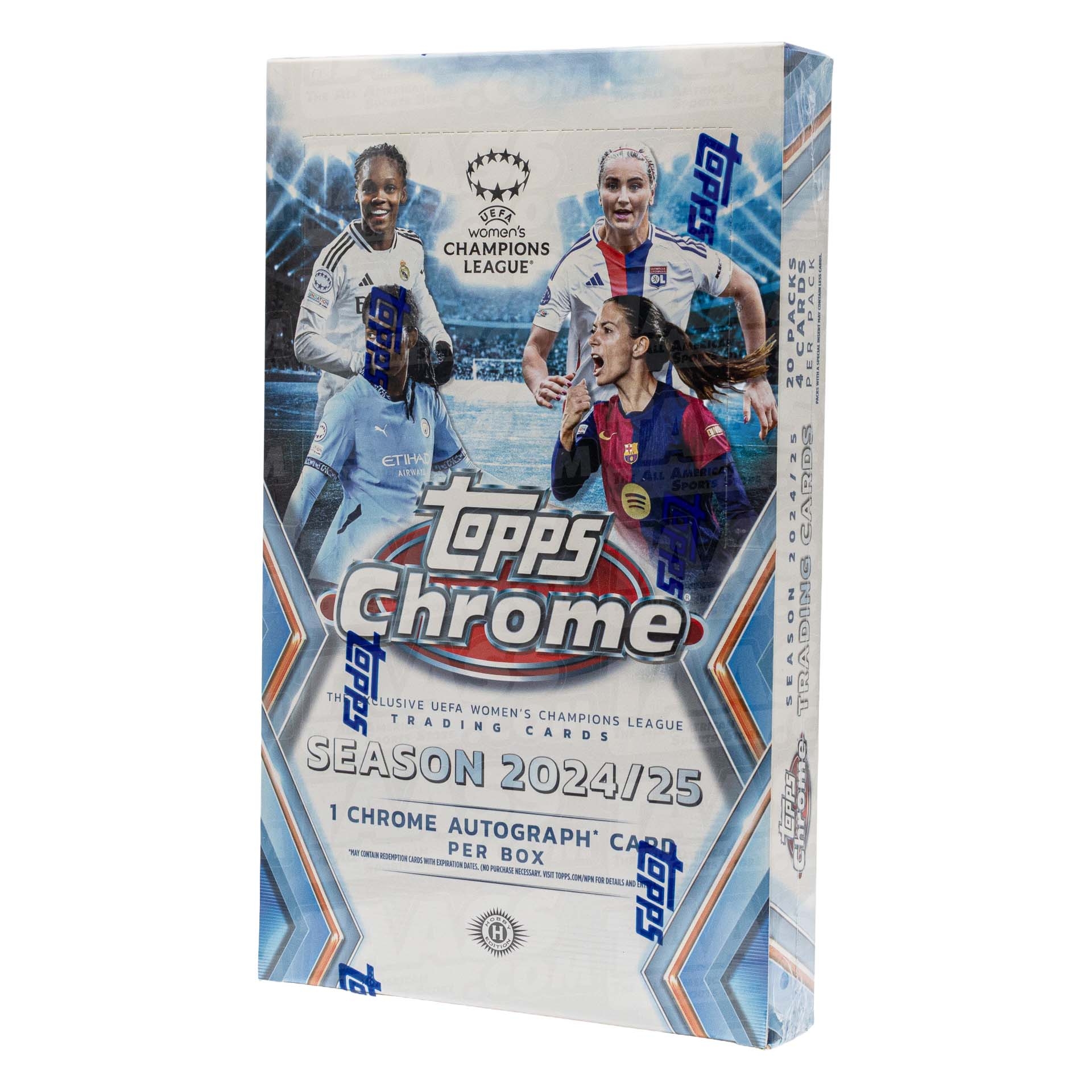2024/25 Topps Chrome UEFA Women's Champions League Football Hobby Box