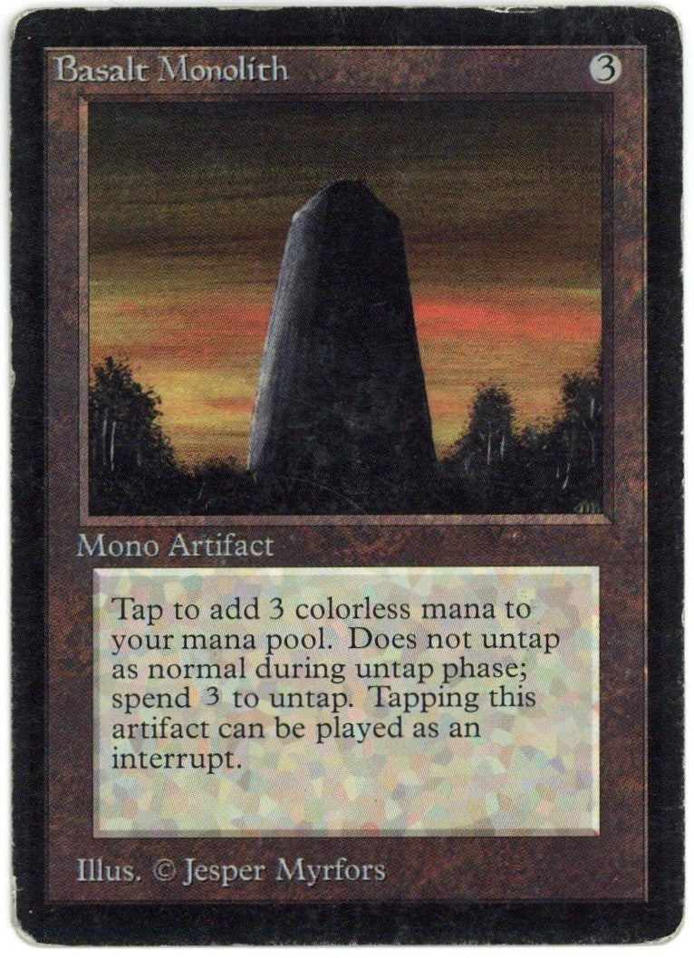 Magic the Gathering Basalt Monolith Beta