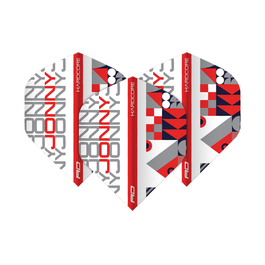 Red Dragon Hardcore Jonny White Red Standard Flights