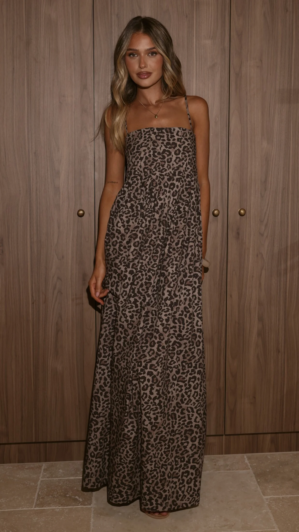 Pippa Maxi Dress - Leopard Print