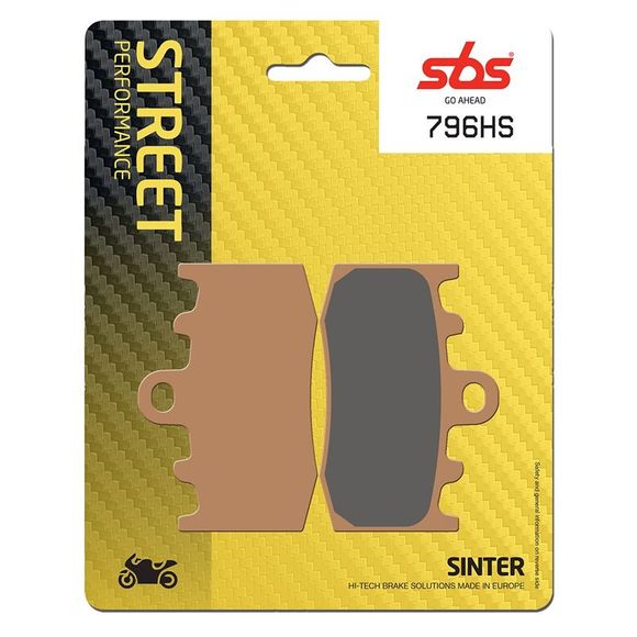 SBS 796HS Sinter Sintered Metal front brake pads (Special ABS depending on model)Ref: 796HS / 796070