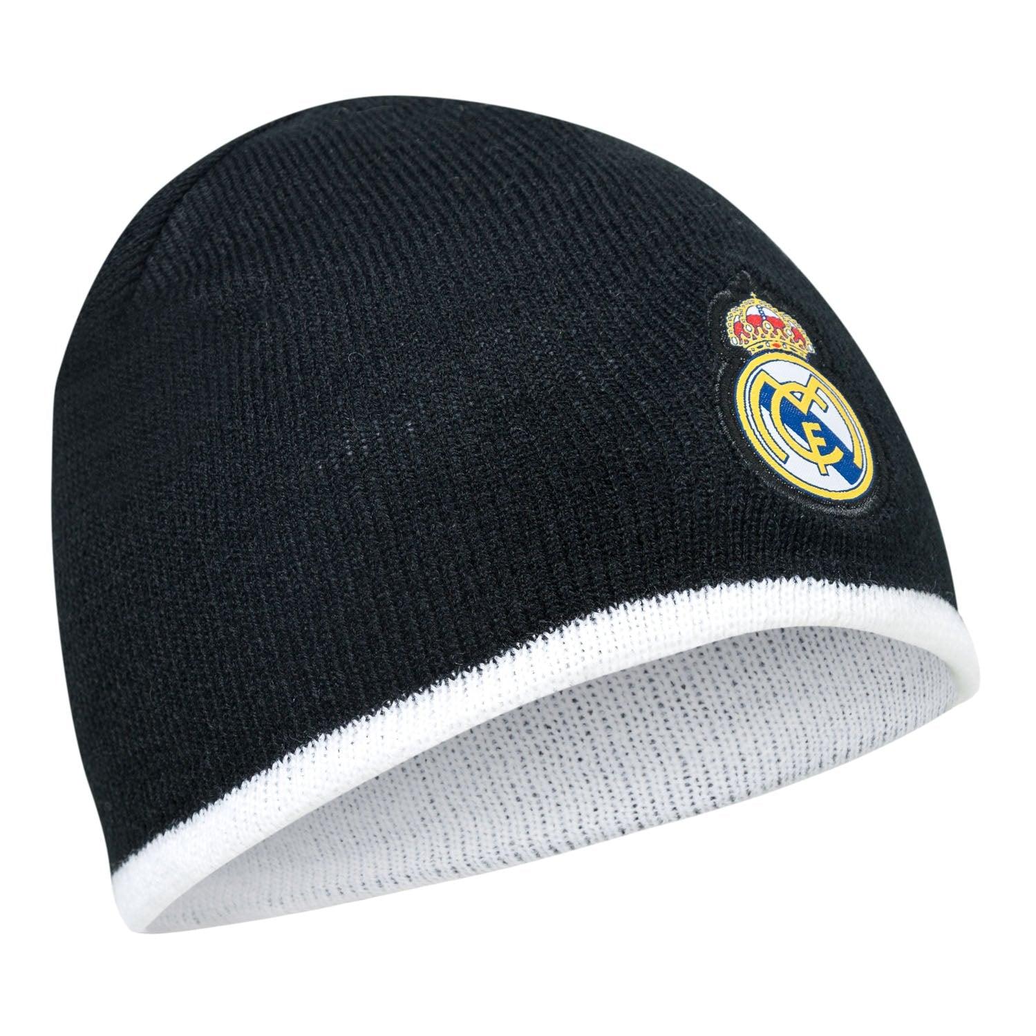 Kids Crest Reversible Beanie Black/White