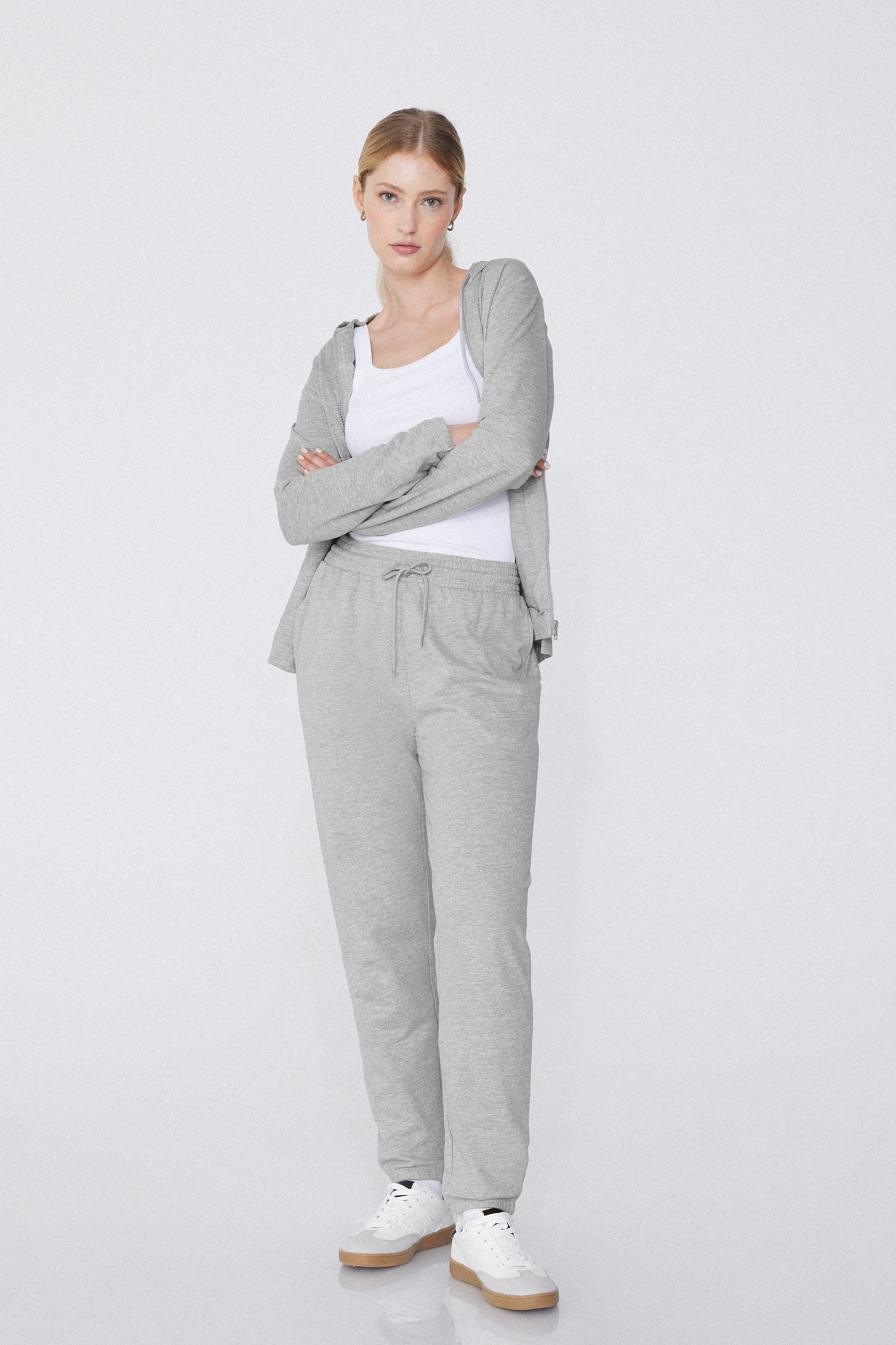 Joggers with Welt Pocket and Drawstring