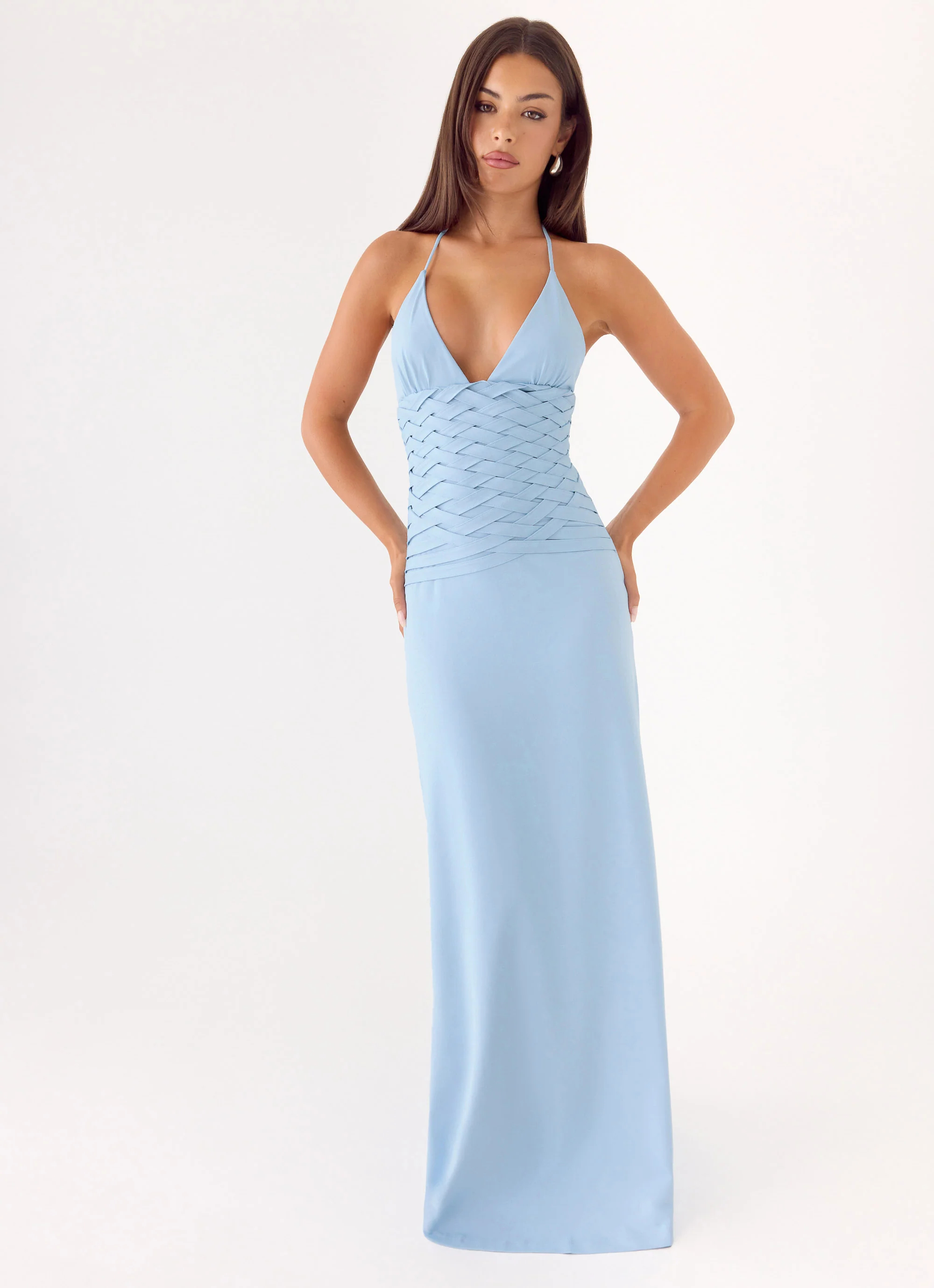 Miliano Handwoven Maxi Dress - Blue
