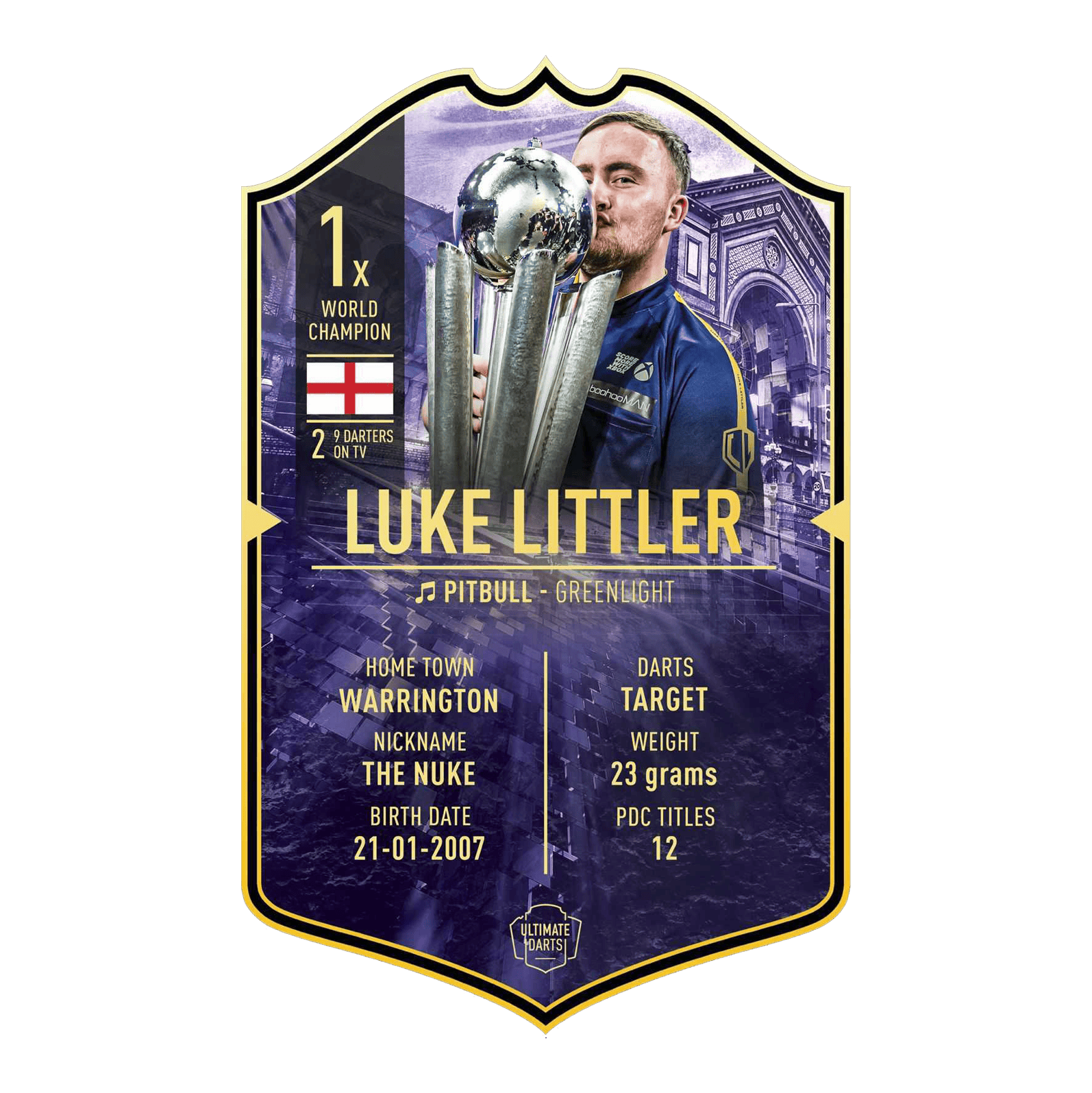 Ultimate Darts Card - Luke Littler World Champion 2025