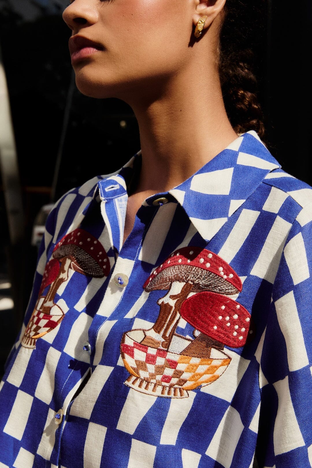 Blue Dream Checkered Short Sleeve Shirt
