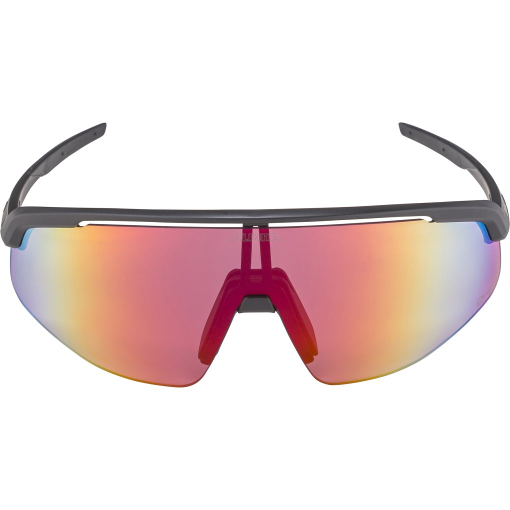 Alpina Turbo Pro Q-Lite Glasses - black matt/mirror red