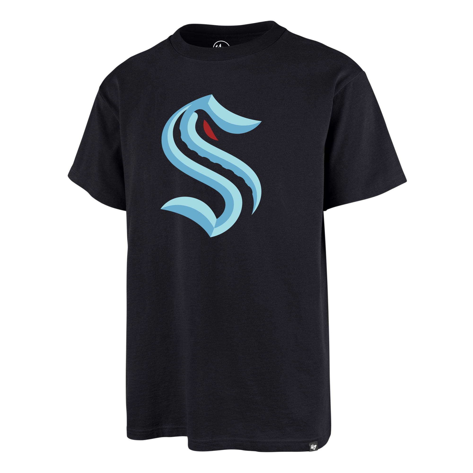 Seattle Kraken Team Logo '47 Echo NHL T-Shirt Navy