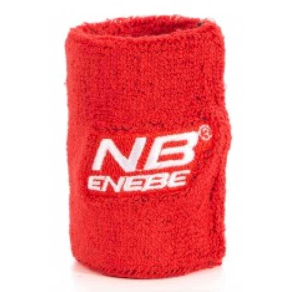 RED ENEBE WRISTBAND WITH WHITE LOGO