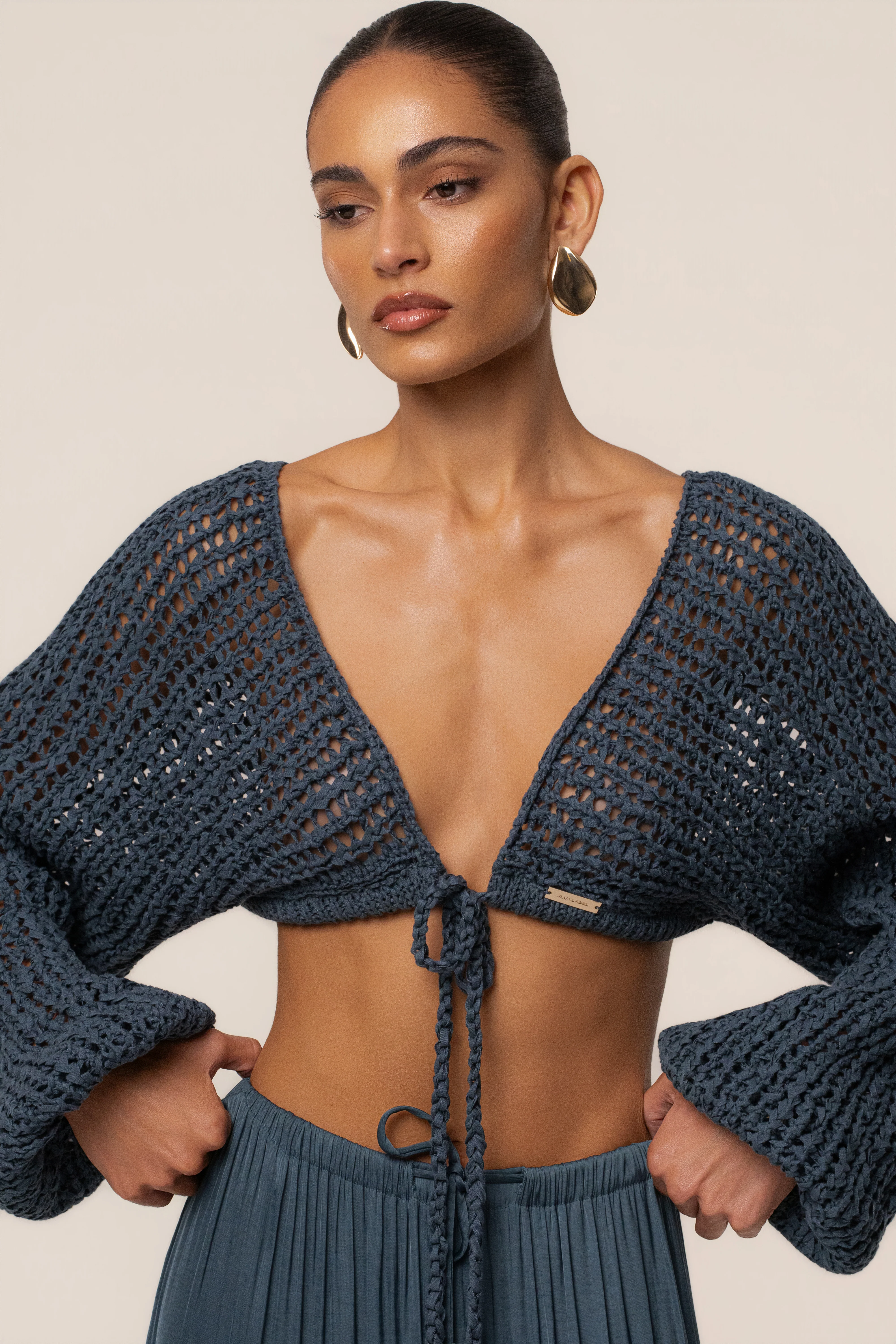 Teal Deep Waters Crochet Top