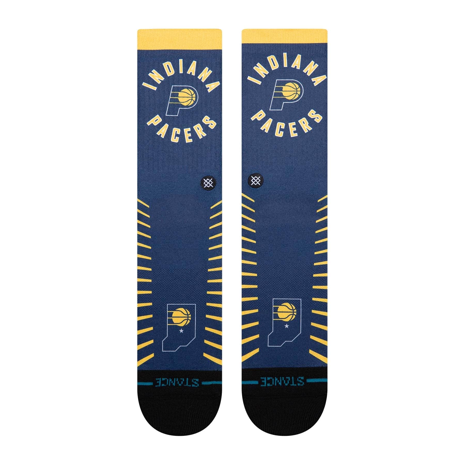 Indiana Pacers 2025-26 NBA Statement Edition Crew Socks