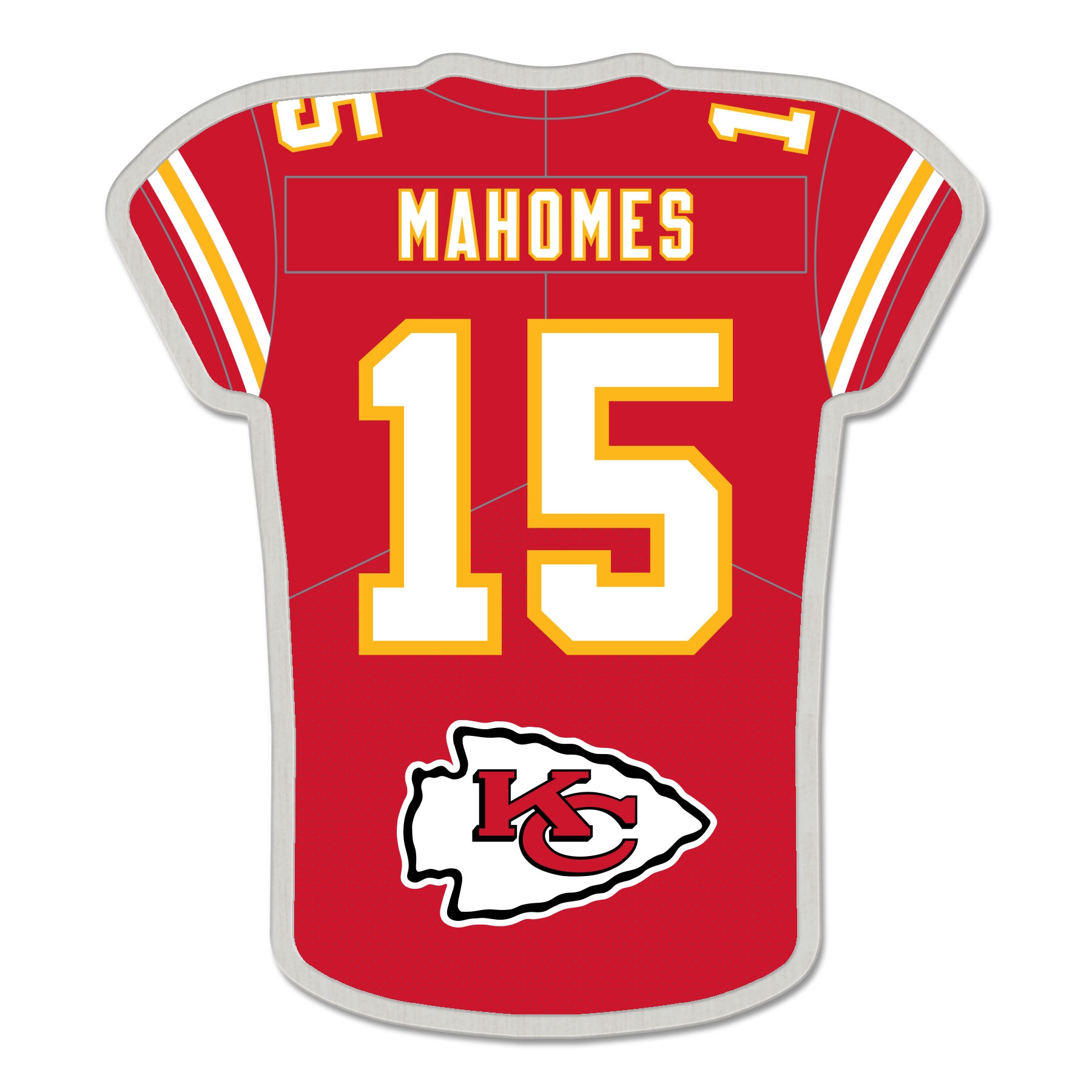 Patrick Mahomes #15 Kansas City ChiefsNFL Player Jersey Pin