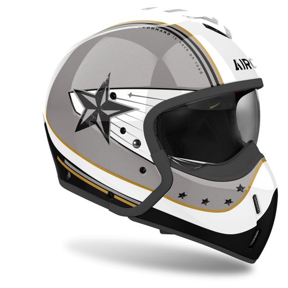 Casque modulable Airoh J110 - COMMAND - JauneRef : AR1406-C5355