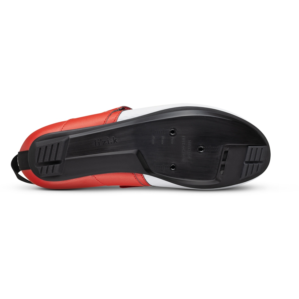 Fizik Transiro Hydra Triathlon Shoes Unisex - White / Metallic Red