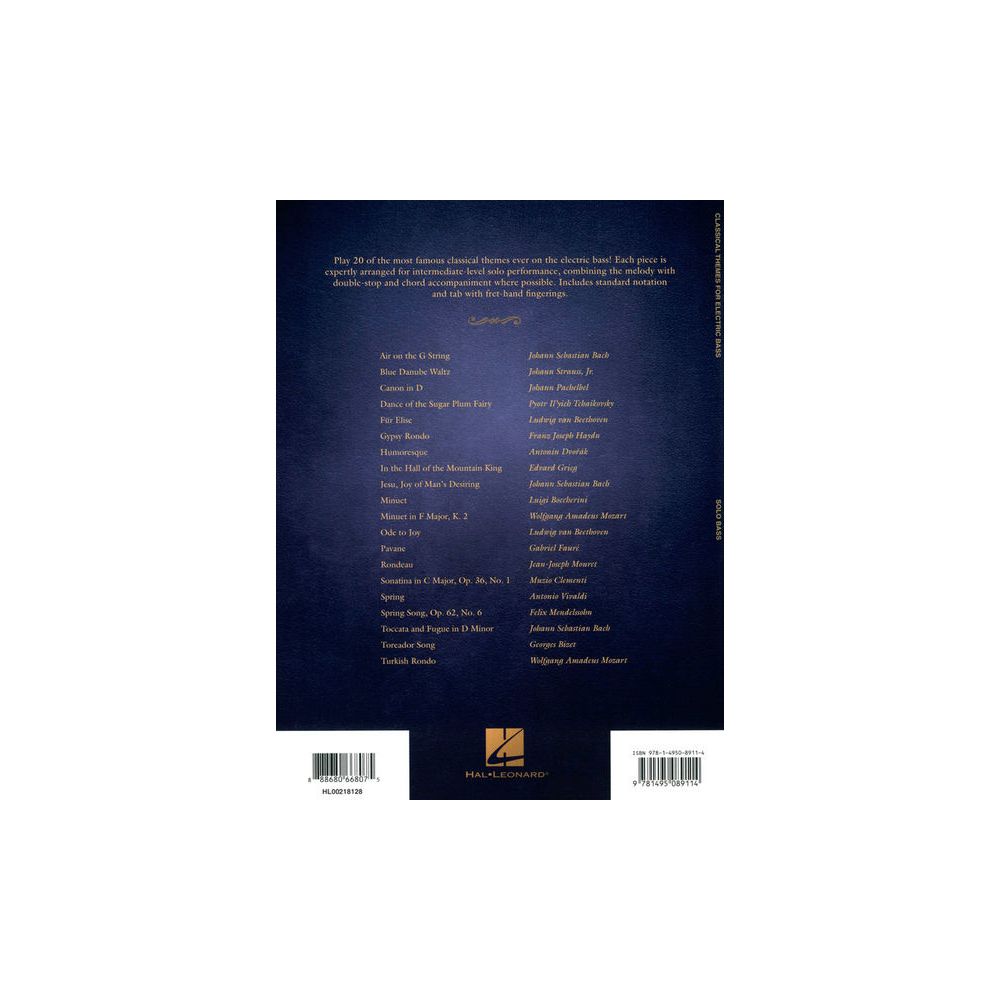 Hal Leonard Classical Themes For E