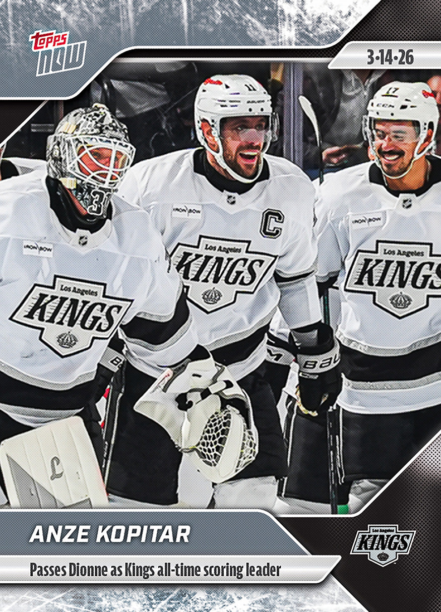 Anze Kopitar - 2025-26 NHL Topps NOW® - Sticker # 121 Pack - PR:320